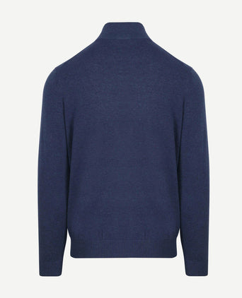 Half-zip trui colin indigo denim