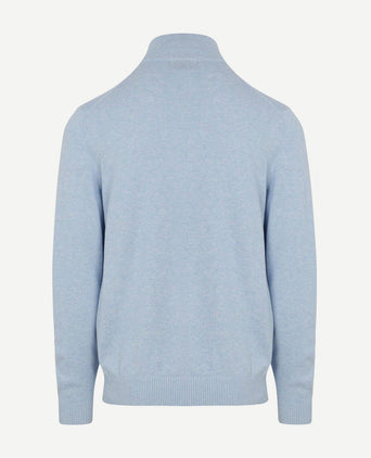 Half-zip trui colin lichtblauw