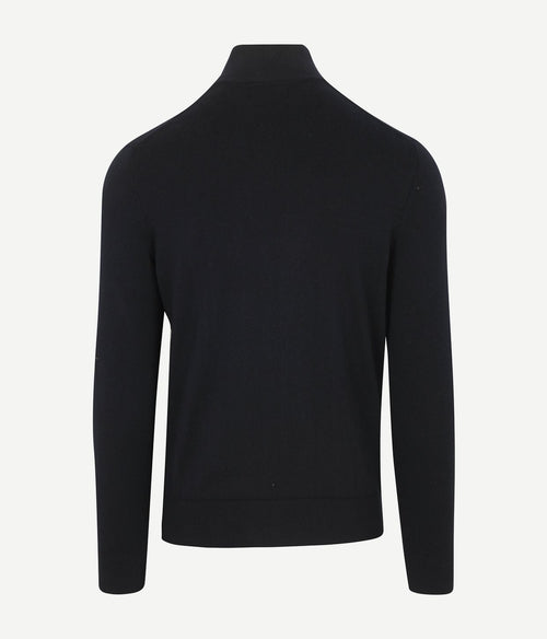 Steppin' Out half-zip trui cotton cashmere donkerblauw | Regular-fit