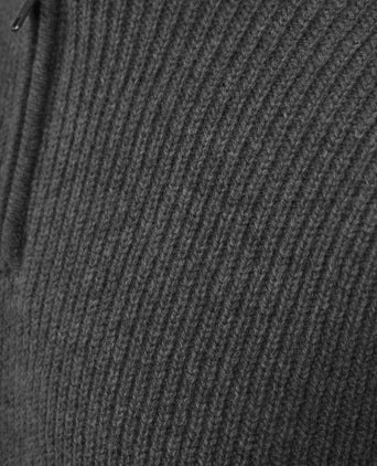 Steppin' Out halve rits trui lamswol antraciet | Regular-fit