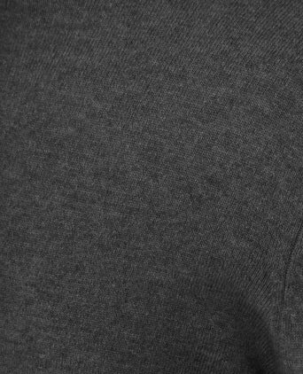 Steppin' Out halve rits trui merinowol antraciet | Regular-fit