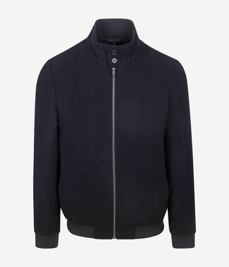 Herrit jack wool blend donkerblauw Herrit jack wool blend donkerblauw