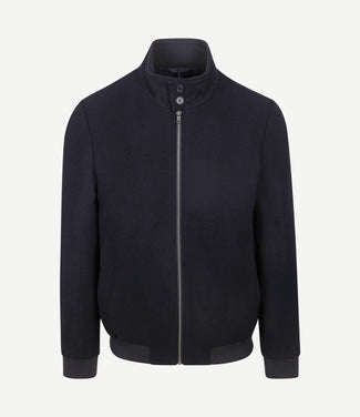 Herrit jack wool blend donkerblauw Herrit jack wool blend donkerblauw