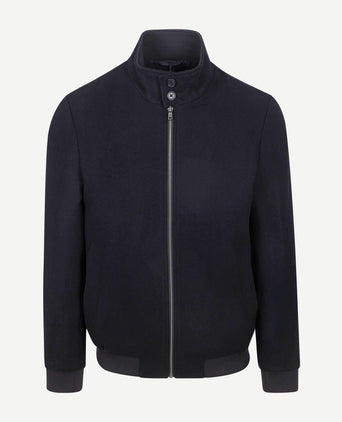 Herrit jack wool blend donkerblauw