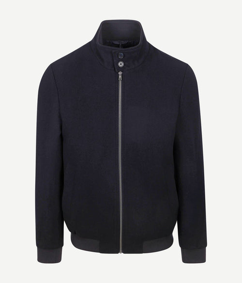 Herrit jack wool blend donkerblauw