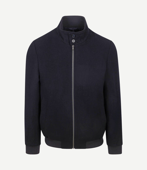 Herrit jack wool blend donkerblauw