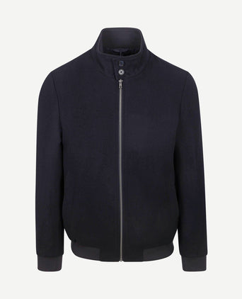 Herrit jack wool blend donkerblauw