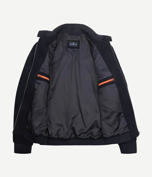 Herrit jack wool blend donkerblauw