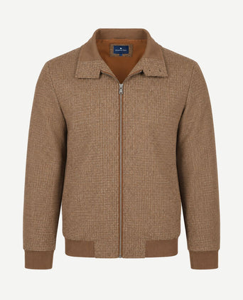 Herritage jack wool blend pepita bruin