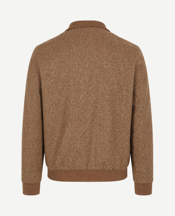 Herritage jack wool blend pepita bruin