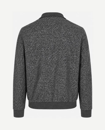 Herritage jack wool blend pepita donkerblauw