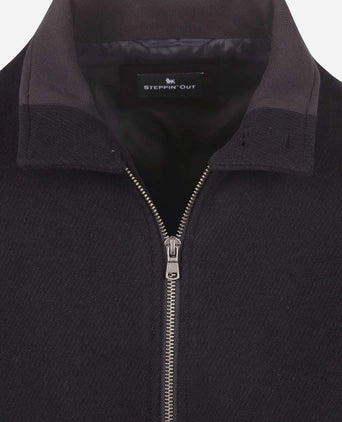 Herrit jack wool blend donkerblauw