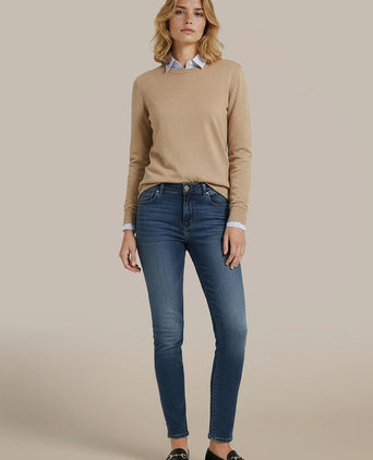 Steppin' Out jeans dames medium denim blauw | Slim-fit