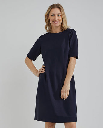 Steppin' Out jurk milano donkerblauw | Regular-fit