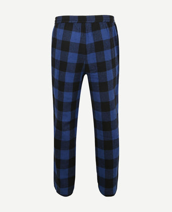 Loungebroek ruit blauw