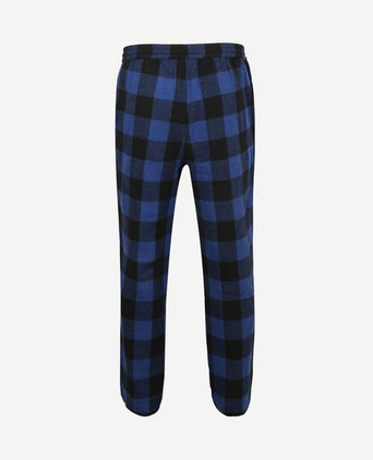 Loungebroek ruit blauw
