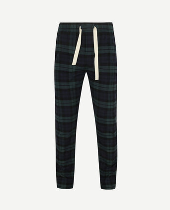 Loungebroek ruit donkerblauw groen