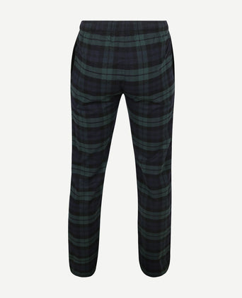 Loungebroek ruit donkerblauw groen
