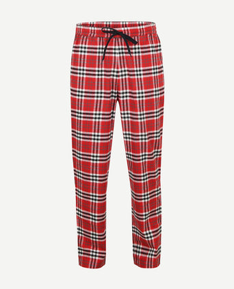 Loungebroek ruit rood