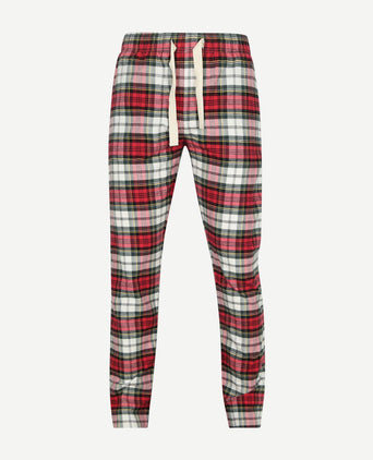 Loungebroek ruit rood