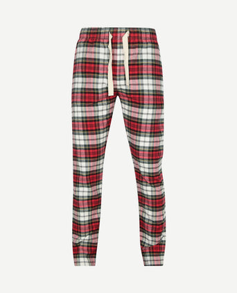 Loungebroek ruit rood