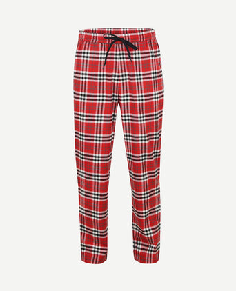 Loungebroek ruit rood