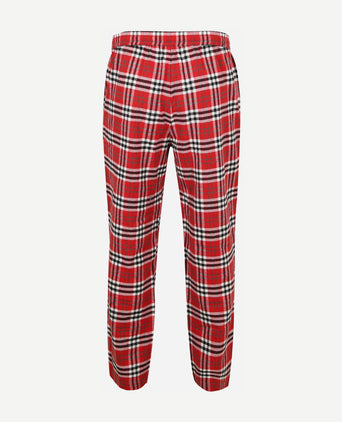 Loungebroek ruit rood