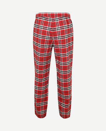 Loungebroek ruit rood