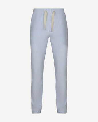 Loungebroek streep lichtblauw