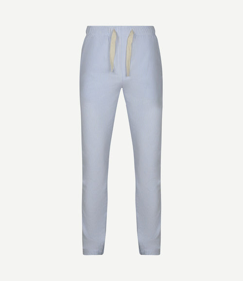 Loungebroek streep lichtblauw