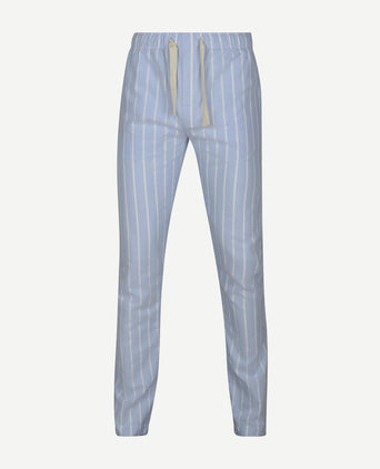 Loungebroek streep lichtblauw