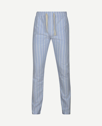 Loungebroek streep lichtblauw