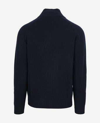 Mocker trui lamswol donkerblauw
