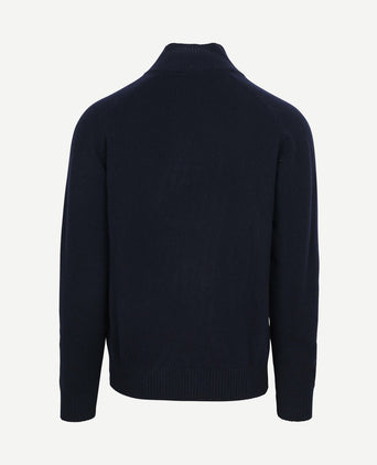 Mocker trui lamswol donkerblauw