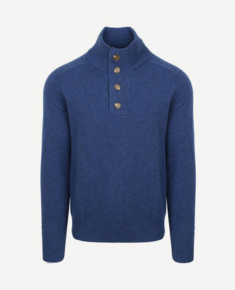 Mocker trui lamswol royal blauw