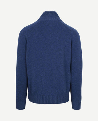 Mocker trui lamswol royal blauw