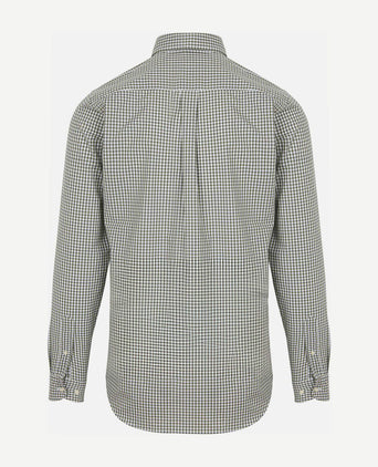 Steppin' Out poplin overhemd ruit groen | Regular-fit