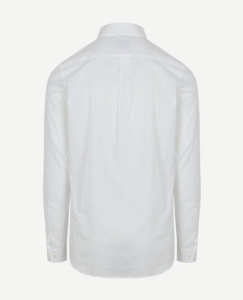Extra lange mouwen overhemd wit