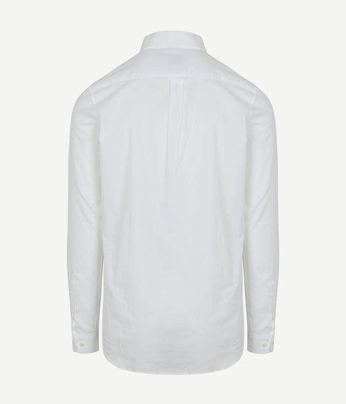 Extra lange mouwen overhemd wit