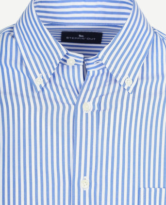 Overhemd big stripe blauw