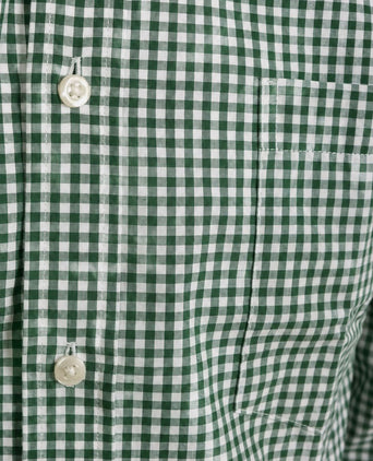 Overhemd vichy ruit groen