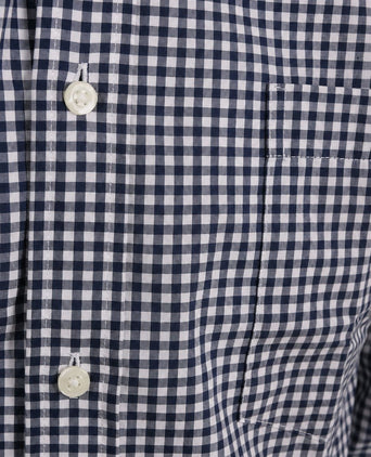 Overhemd vichy ruit donkerblauw