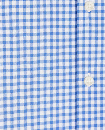 Oxford overhemd ruit blauw