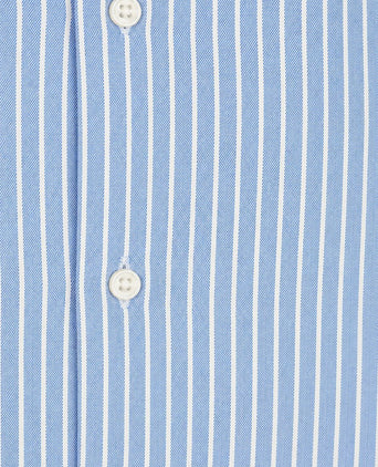 Oxford overhemd stripe blauw