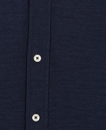 Overhemd twill donkerblauw
