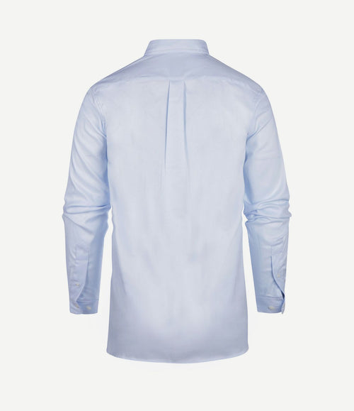Overhemd twill extra lange mouw lichtblauw