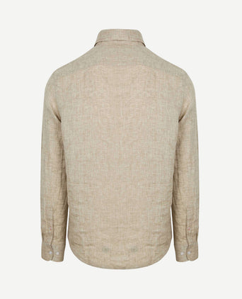 Overhemd linnen beige