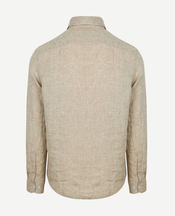 Overhemd linnen beige