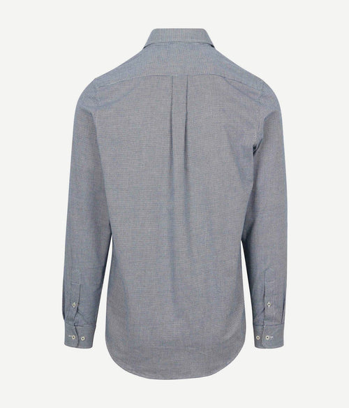 Steppin' Out overhemd flanel pepita blauw | Slim-fit