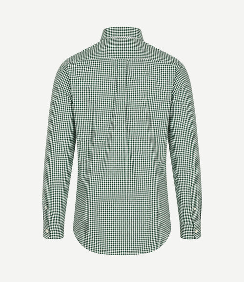 Overhemd vichy ruit groen